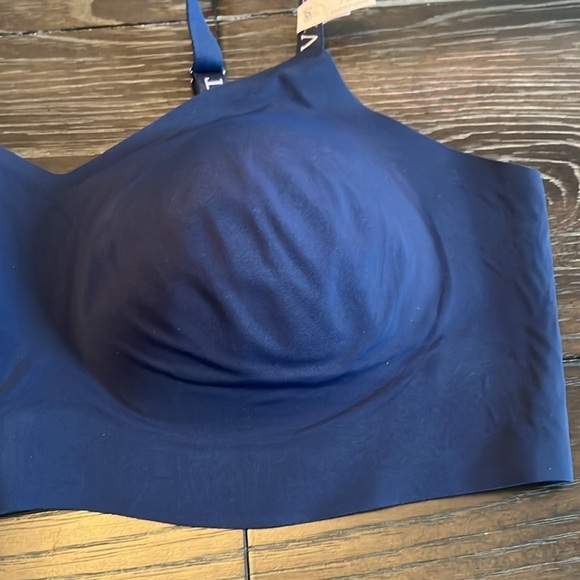 Victoria’s Secret Lightly Lined Wireless Bra XL Navy Blue - Picture 3 of 6